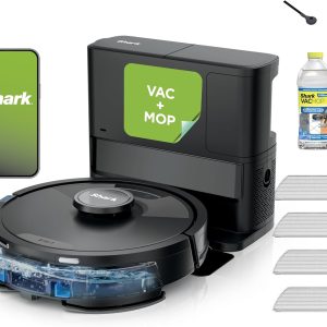 Shark Matrix Plus Robot Vacuum and Mop, Sonic Mopping, Home Mapping, Clean Edge, for Pet Hair, for Carpets and Hard Floor, UR2650WS